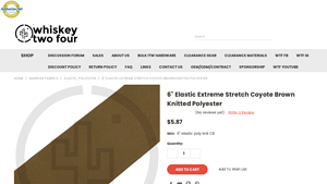 WTF Idea - 6 Elastic Extreme Stretch Coyote Brown Knitted Polyester