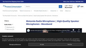 Motorola - Two-Way Radio Microphone with Earpiece