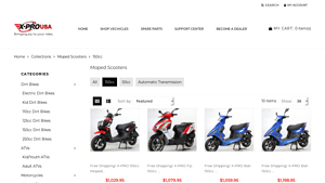 XPRO - 150cc Motorcycles