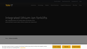 Yale - Electric Forklifts with Lithium-Ion Batteries