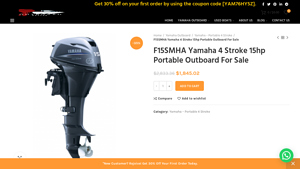 Yamaha - F15SMHA Outboard Motor