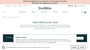 Yardblox - Slub Fabric by the Yard