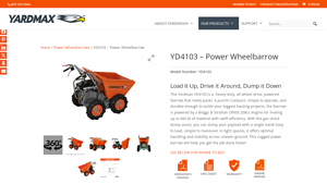 YardMax - YD4103 Power Wheelbarrow