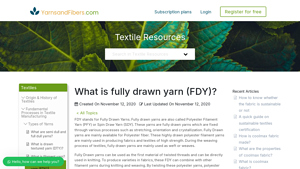 Yarns and Fibers - Fully Drawn Yarns