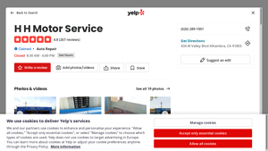 H H MOTOR SERVICE - Auto Repair