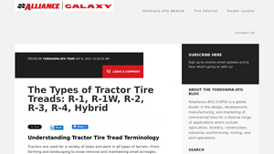 Alliance - R-1/R-1W Agricultural Tires