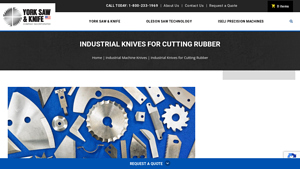 York Saw - Precision Industrial Knives for Rubber Cutting