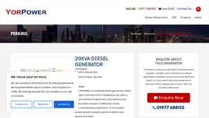 YorPower - YXP20RS Diesel Generator