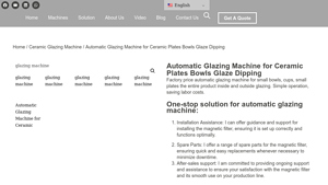 Yutai - Automatic Glazing Machine Model 150