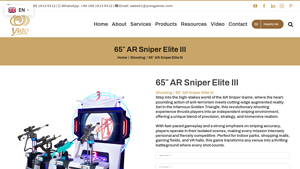 Yuto Games - AR Sniper 4 Players Shooting Arcade Game