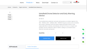 ZD Telecom - Handheld Drone Detector ZD-HD-01