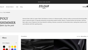 Zelouf Fabrics - Poly Shimmer Fabric