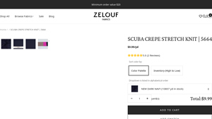 Zelouf Fabrics - SCUBA CREPE STRETCH KNIT