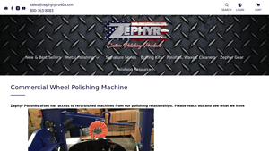 Zephyr Polishes - Commercial Wheel Polishing Machine