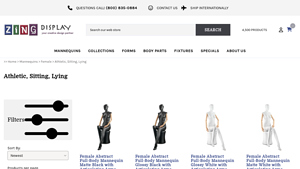 Zing Display - Athletic Female Mannequins