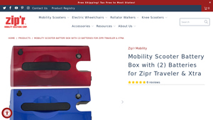 Zip'r - Battery Box Assembly for Mobility Scooters