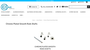 ZYLtech - Chrome Plated Smooth Rods Shafts
